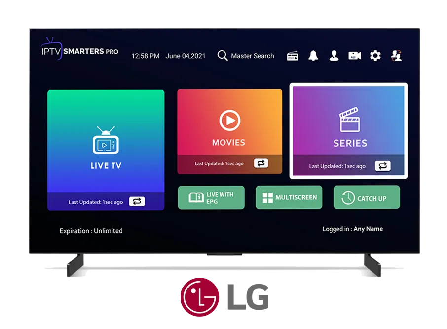 IPTV Smarters sur LG Smart TV - Streaming IPTV haute qualité